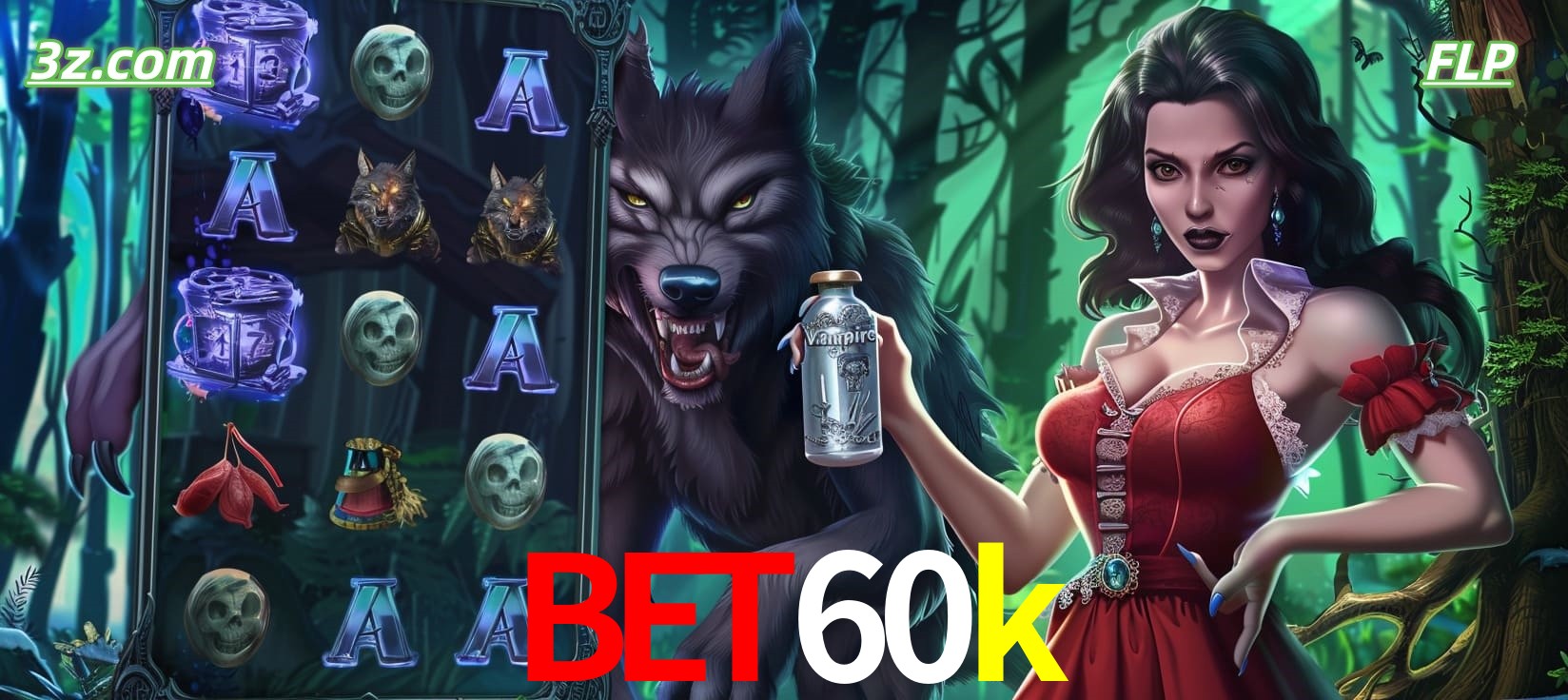 Slots online tema de lobisomem e vampira no bet60k cassino Brasil
